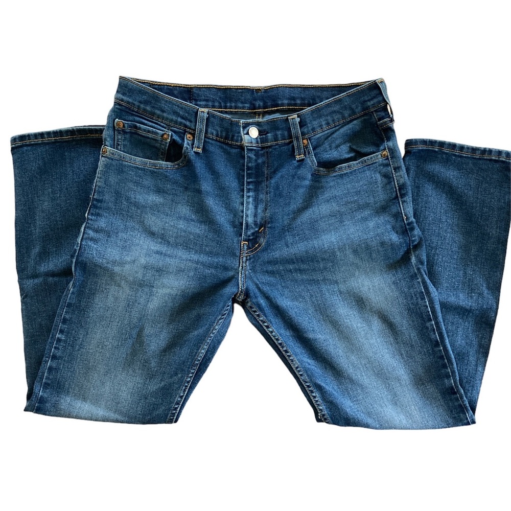 Levi’s 502 Taper Fit Mens Jeans 33x30 Panda Dark Wash Stretch